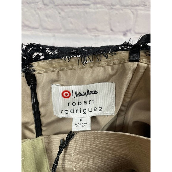 NWT Robert Rodriguez for Neiman Marcus Lace Strapless Formal Cocktail Dress sz 6 - Picture 10 of 16